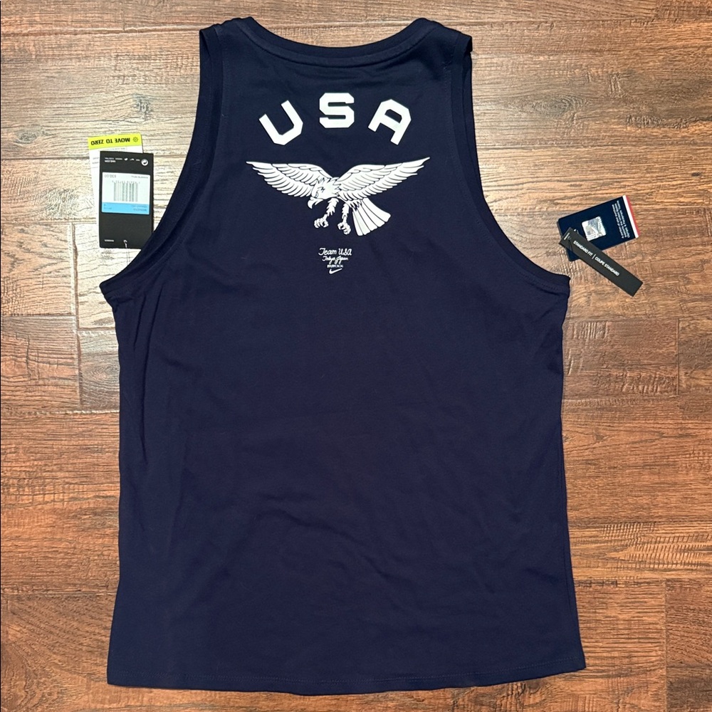 Nike Women's Navy Team USA Tank Top - Picture 3 of 3